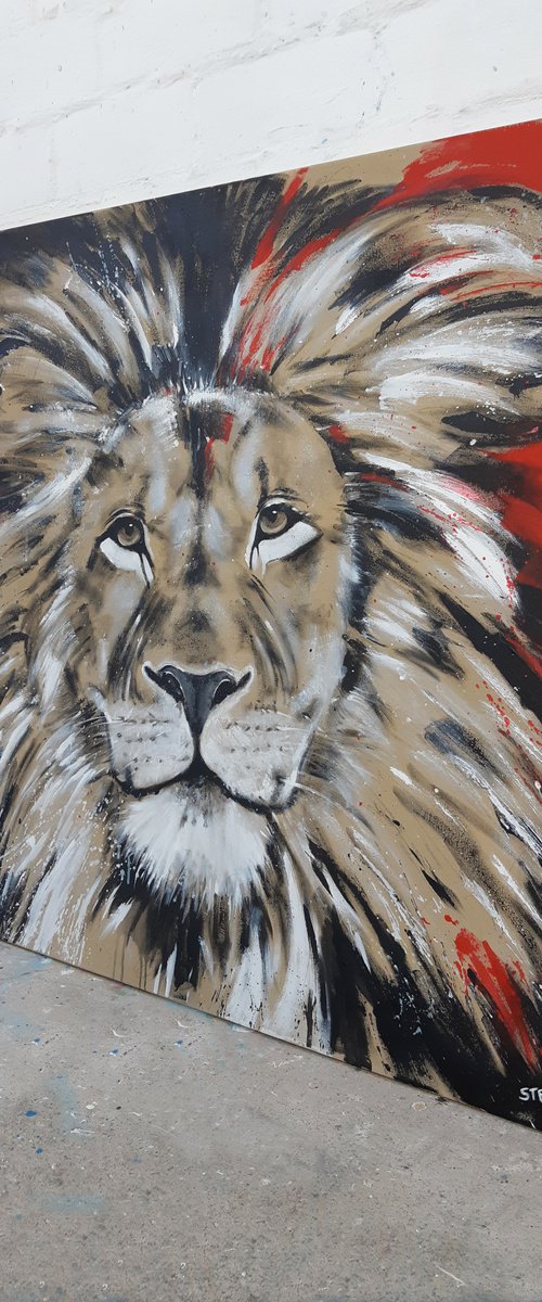 LION #8 - Series BIG CAT by Stefanie Rogge