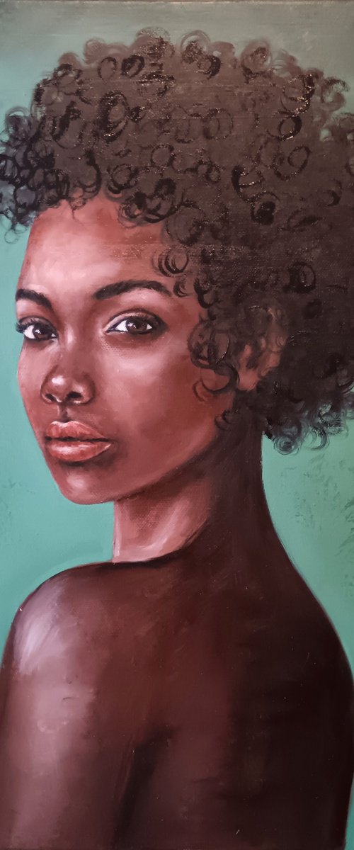 Stunning African Woman by Mateja Marinko