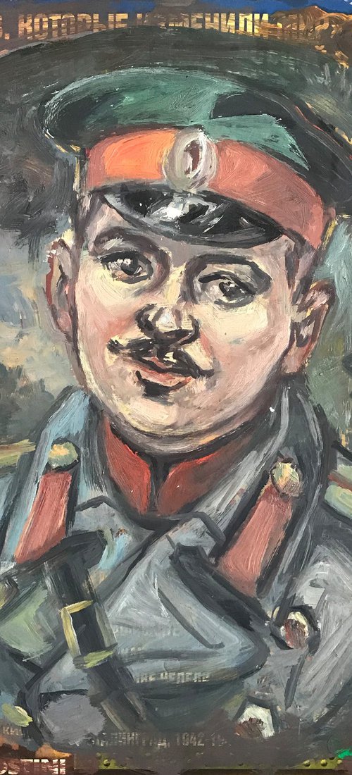 Portrait of a soldier by Oleg and Alexander Litvinov