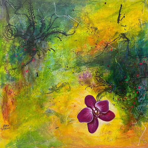 Purple Orchid by Aarti Bartake