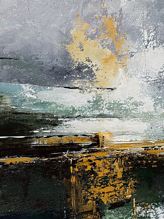 Ochre Light Over Silent Waters