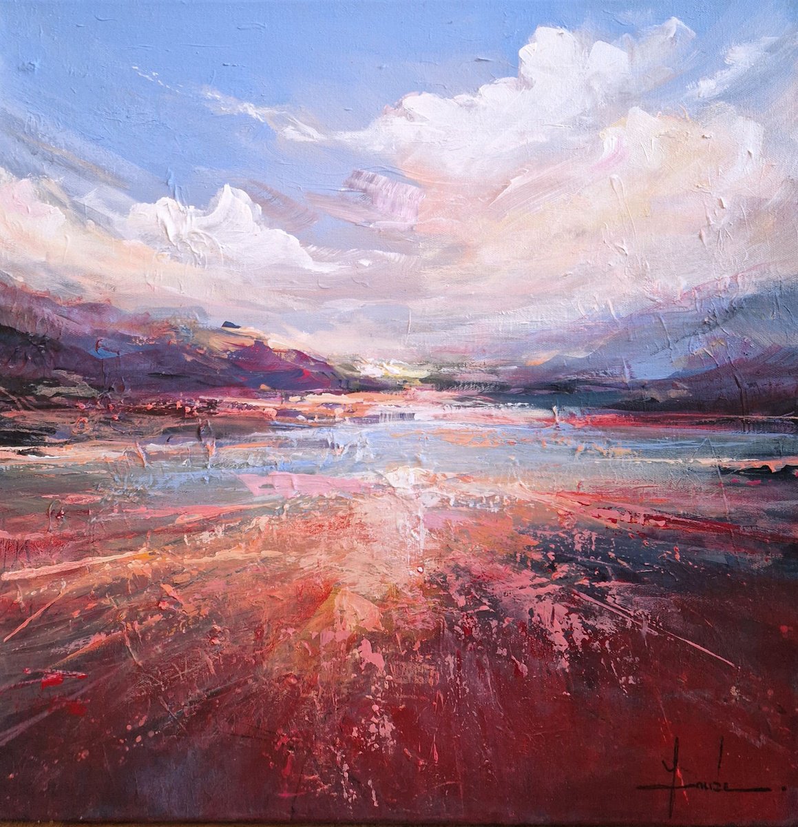  Pink Reflection By Irina Laube, 20 X 20, Artwork For Sale On Artfinder