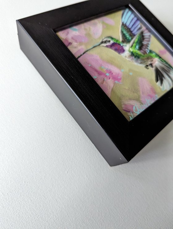 Hummingbird Miniature Framed