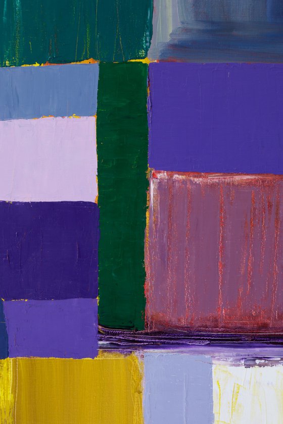 Squares / Yellow Purple