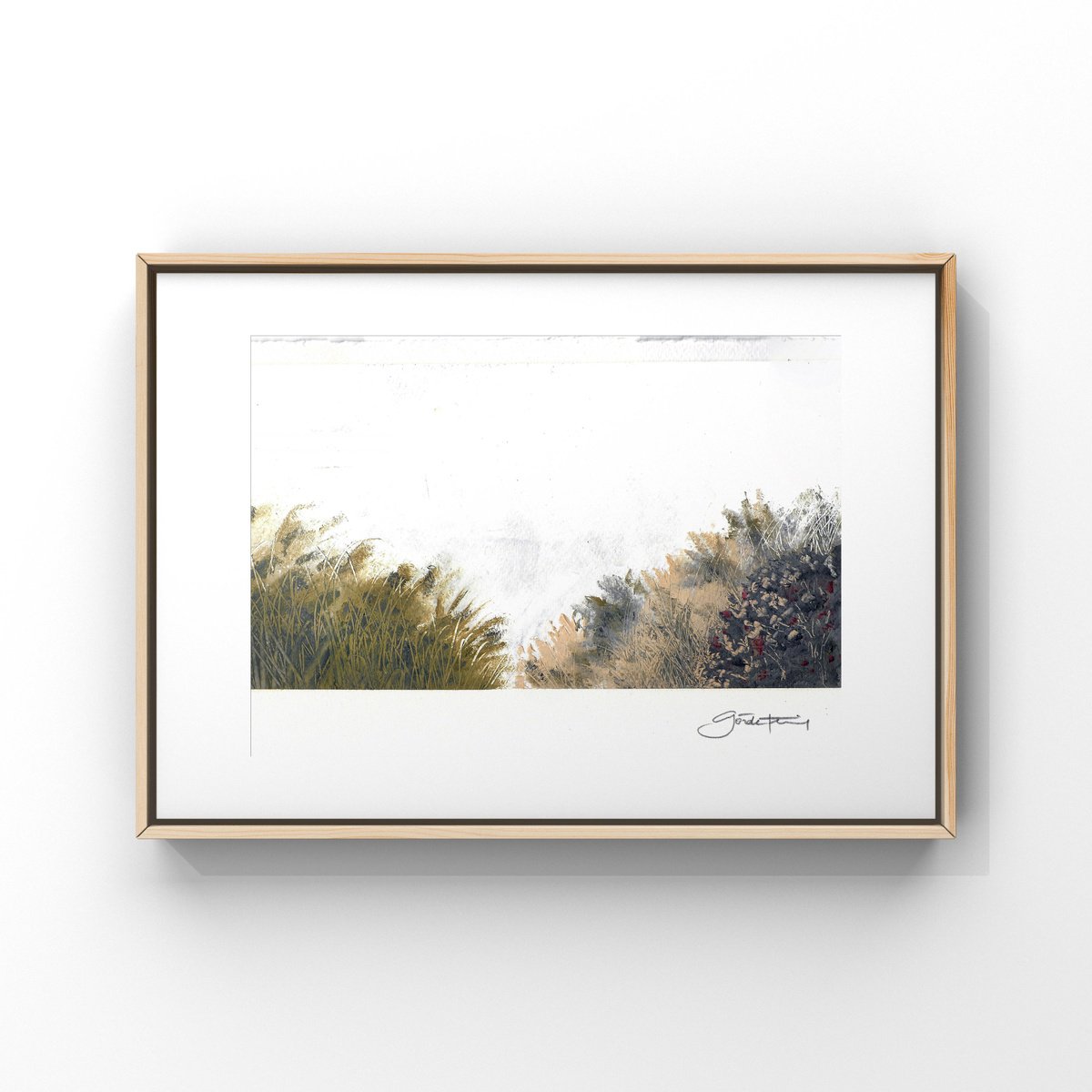 Expressive Landscape Oil Painting By Gozde Temiz Istanbul, 12 X 8, 12_Landscape-Ii, Original Artwork