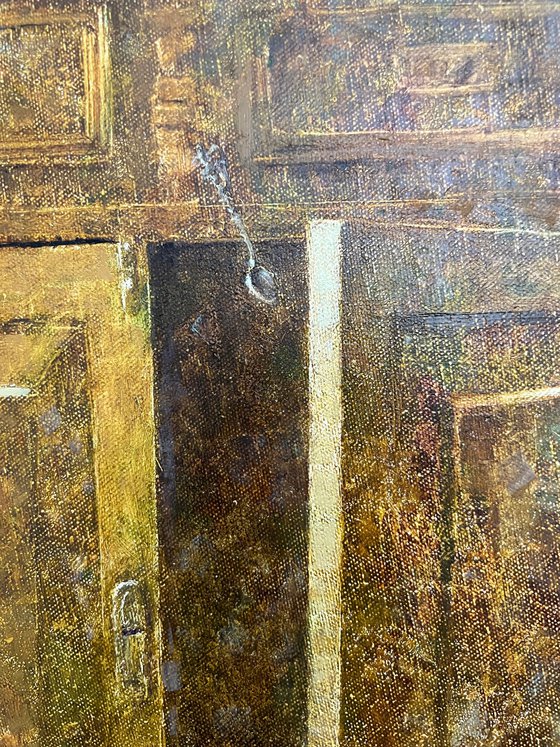 Wooden rustic cabinet