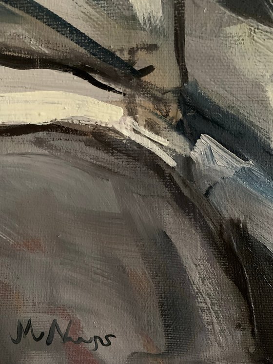 Male figure portrait sailor painting