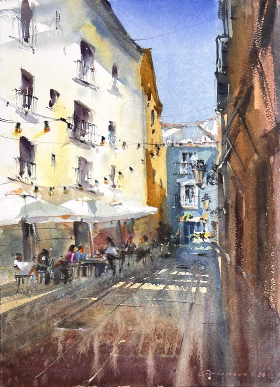 Sunlit Valencia Alley