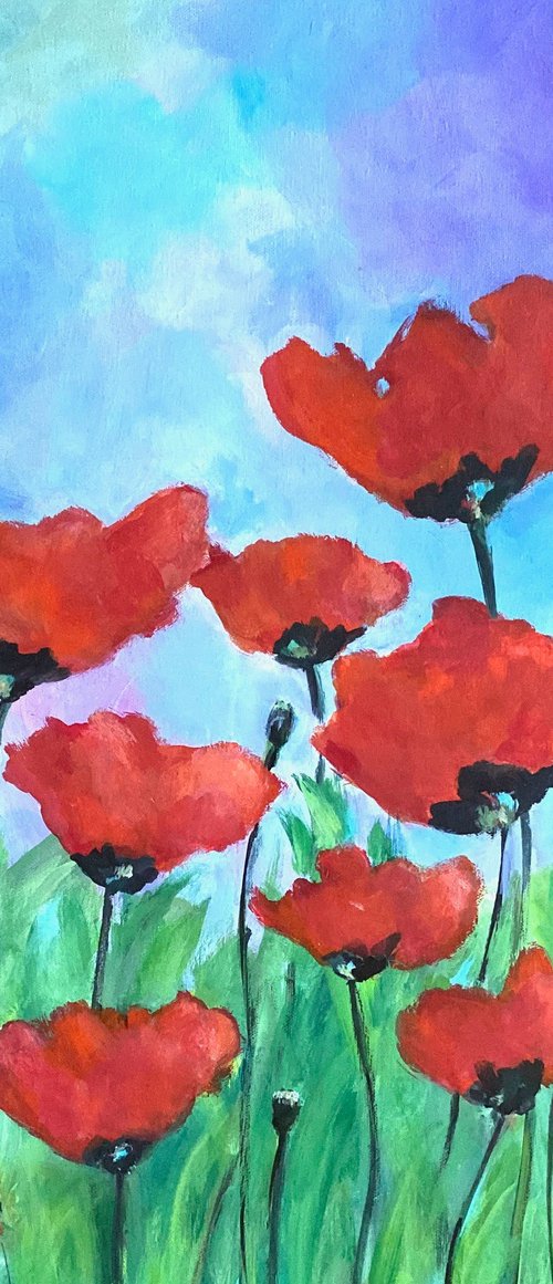 Field of Poppies by Kate Marion Lapierre