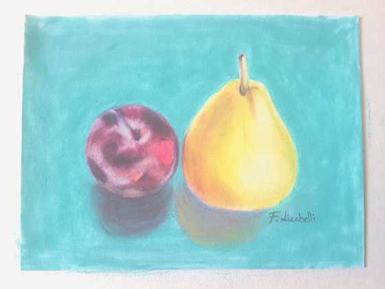 Plum and pear
