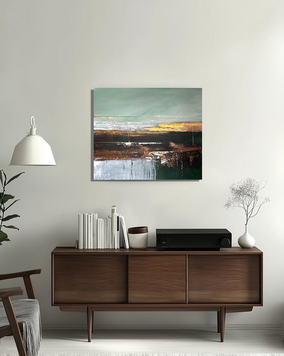 Golden Meadow, green emerald