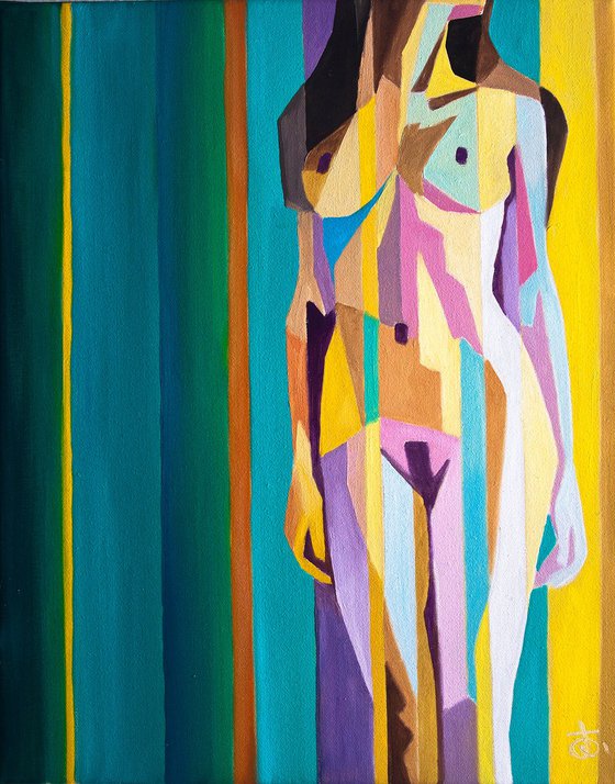 ACT 6815 nude oil painting on canvas