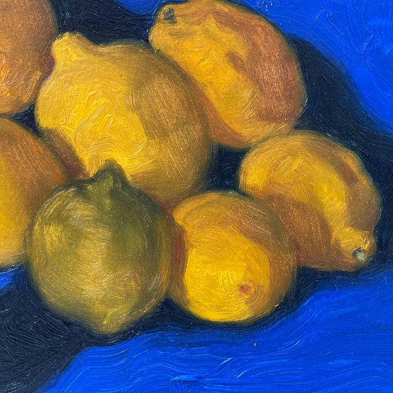 Still life with lemons