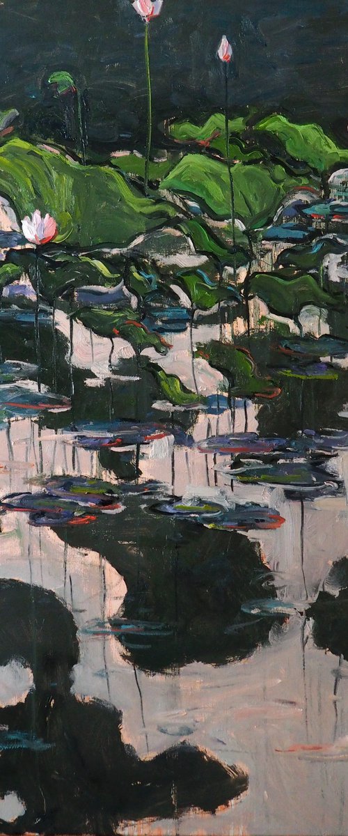 Lotus leaves by Yuanyuan Liu
