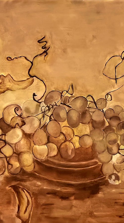 Still Life with Grapes by Marina Borisova