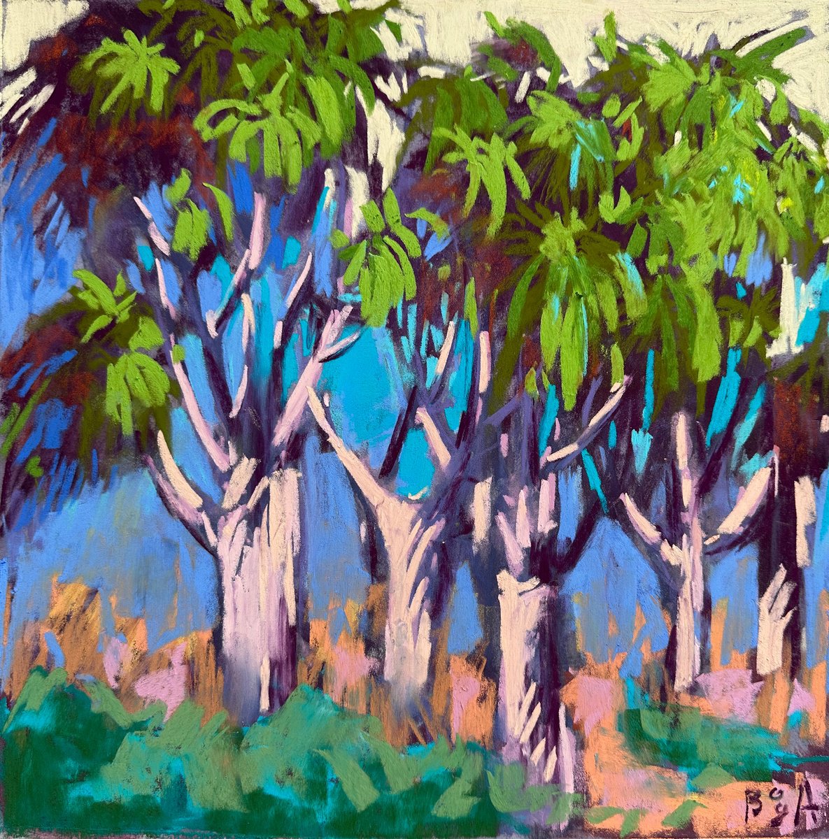 Quiver trees. African landscape. by Anna Bogushevskaya