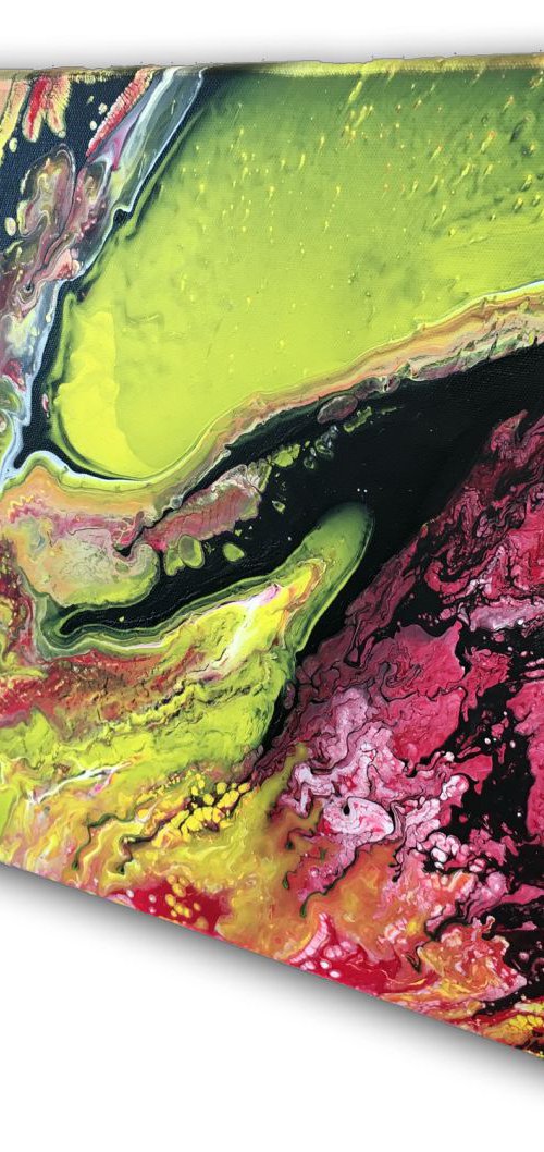 "Invasion" - Original Abstract PMS Acrylic Painting, 20 x 16 inches by Preston M. Smith (PMS)
