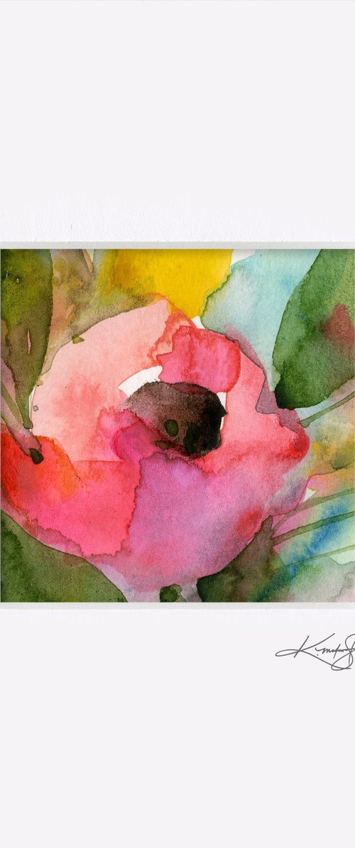 Little Dreams 19 - Small Floral Painting by Kathy Morton Stanion by Kathy Morton Stanion