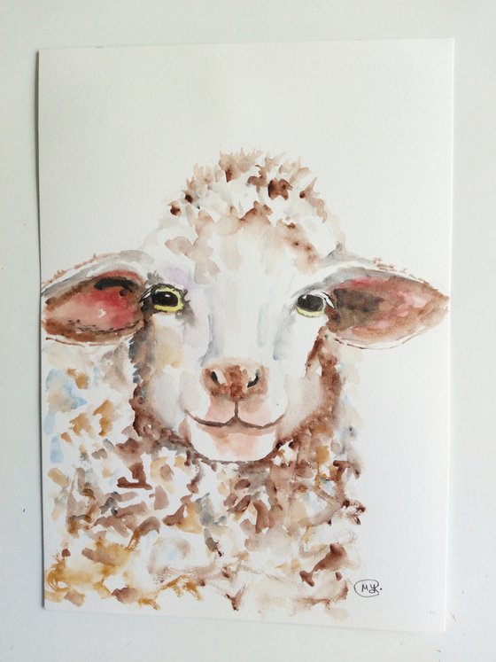 Sheep portrait.