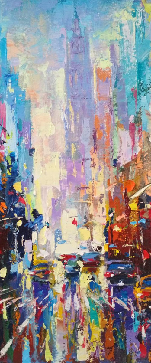 Abstract cityscape (New York) 04 by Andrej  Ostapchuk