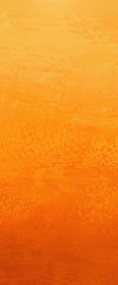 Sunshine Orange - Color Field by Suzanne Vaughan