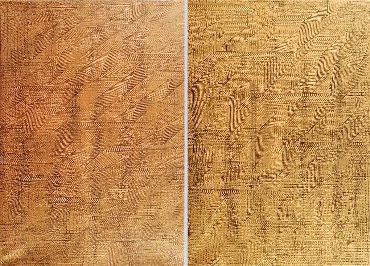 Abstract Acrylic Painting By Ivana Olbricht, 43 X 31, Scars Of Past Love, Original Artwork