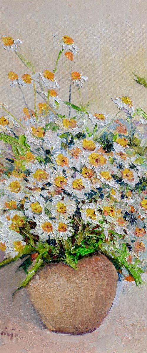 Chamomile Flowers by Suren Nersisyan