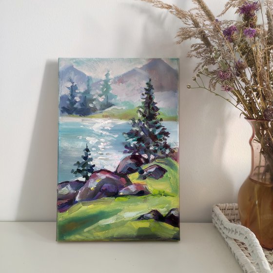 Mountain River Landscape
