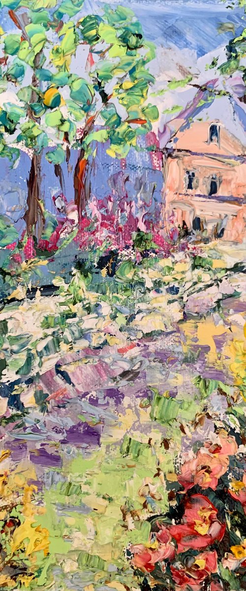 Summer garden in bloom by Vilma Gataveckienė