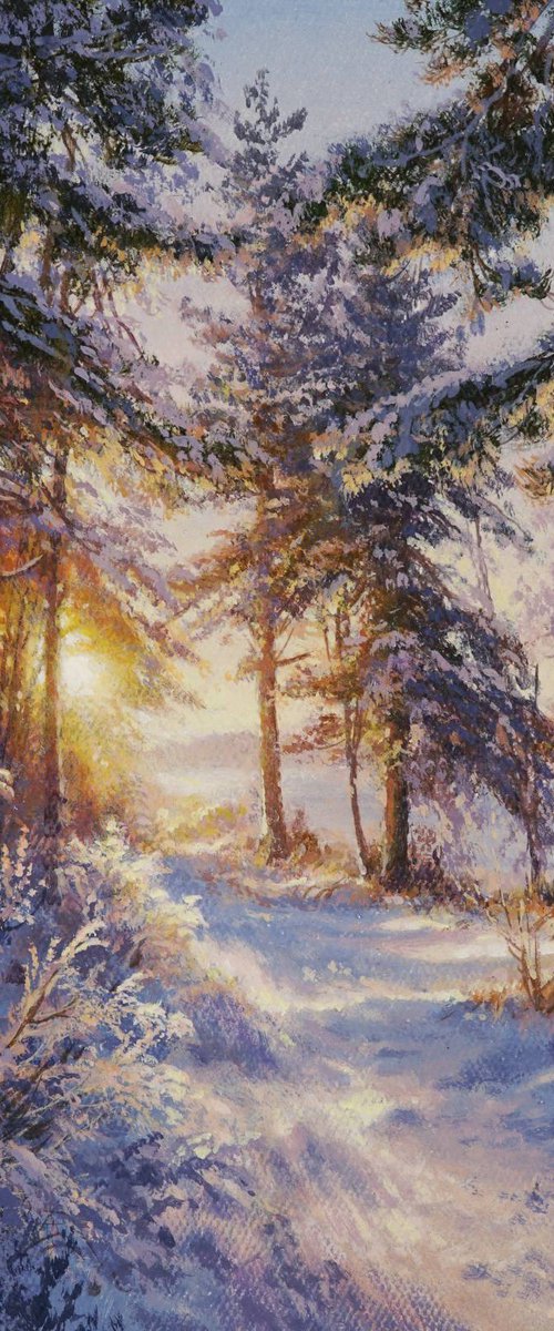 Warm winter light by Viktar Yushkevich YUVART