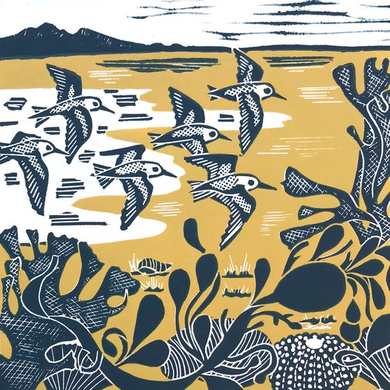 Sanderlings at the Shore