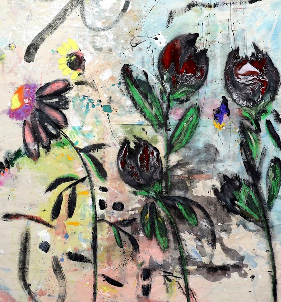 Flowers that tried to stay