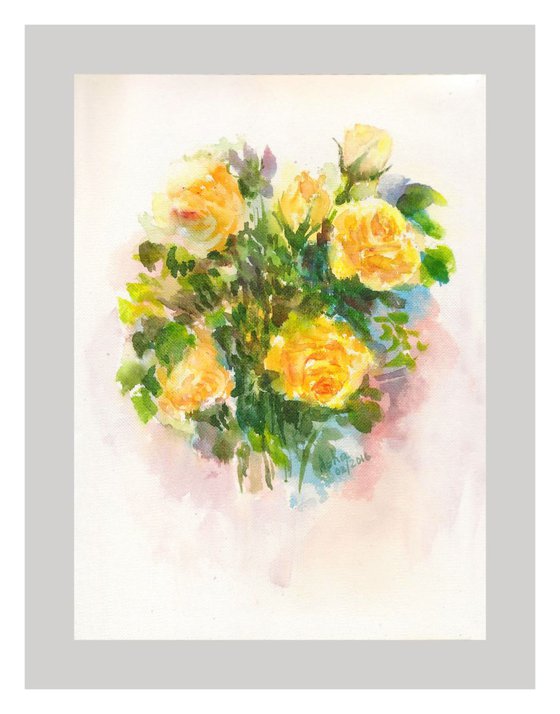 Yellow Spring roses -4.
