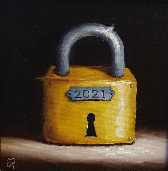 2021 Lockdown Padlock #3 still life