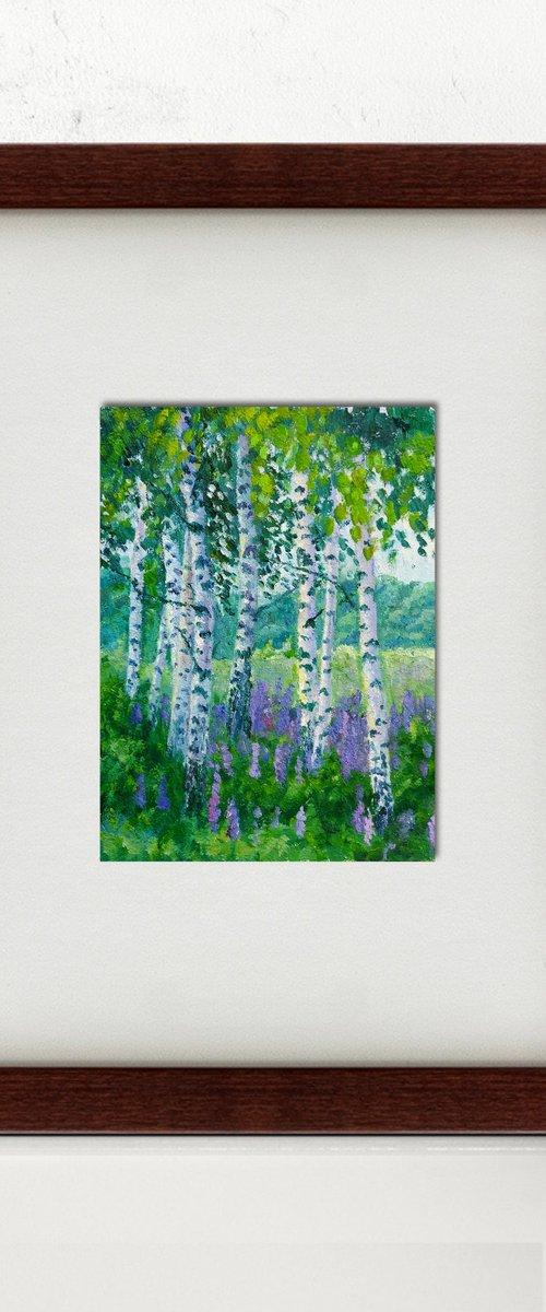 Etude #4. Birch grove by Ekaterina Orlova