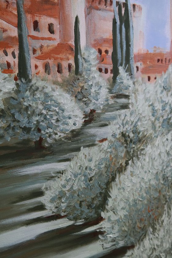 Olive path to San Gimignano/Tuscany