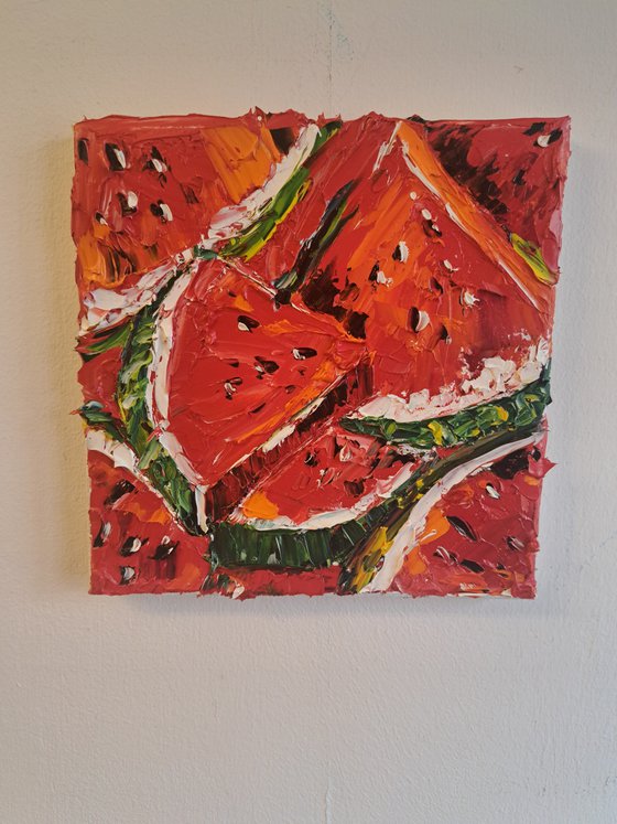 Watermelon impasto