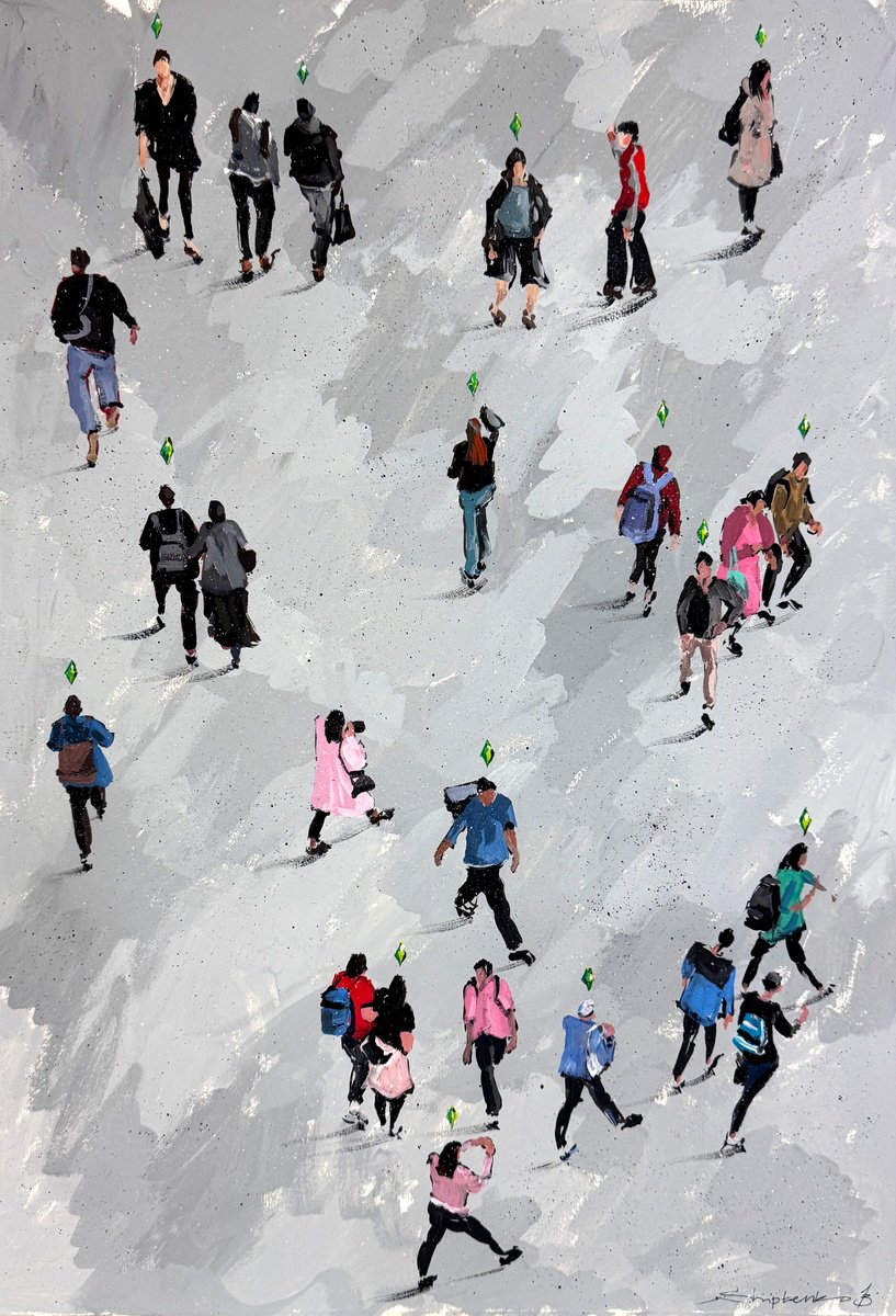 Photorealistic Portrait Painting By Bogdan Shiptenko, 16 X 22, Life As Play, Original Artwork