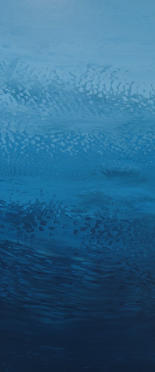 Flowing Blues - Color Field by Suzanne Vaughan