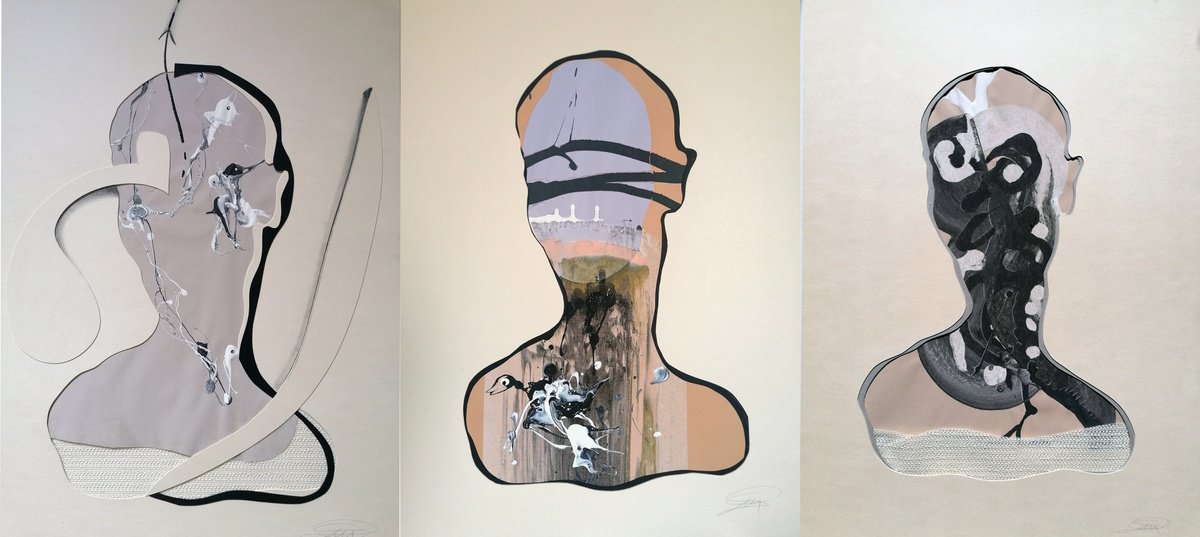 Surrealistic Acrylic Painting , S3G By Stefano Mazzolini, 59 X 28, Artwork For Sale On Artfinder