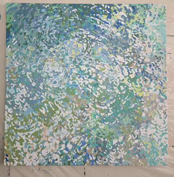 Washed Sand, 42 x 42"