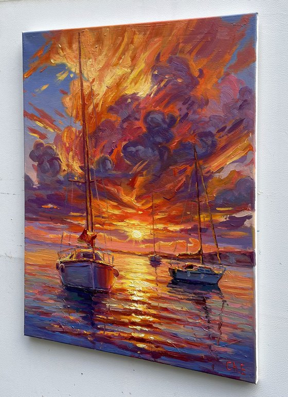 "Sunset by the Sea"
