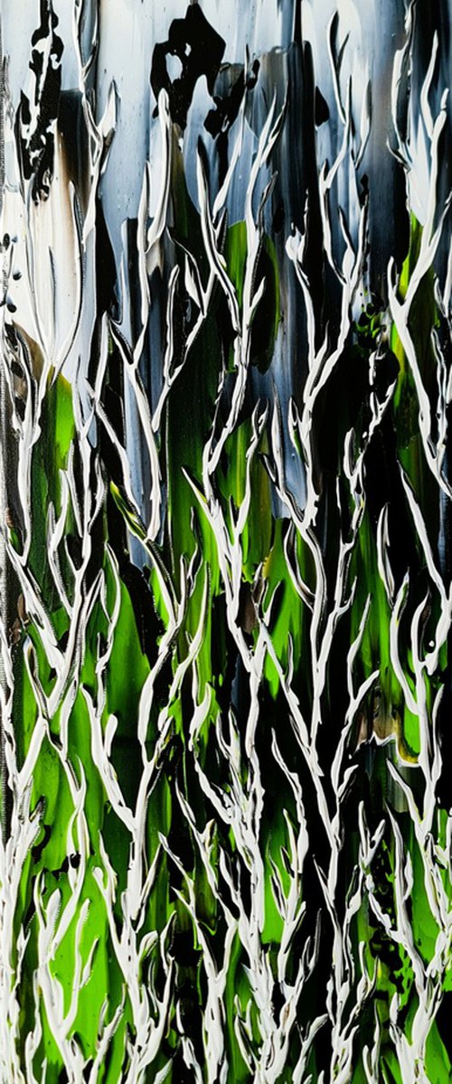 Birches In Storm 1 by Daniel Urbaník