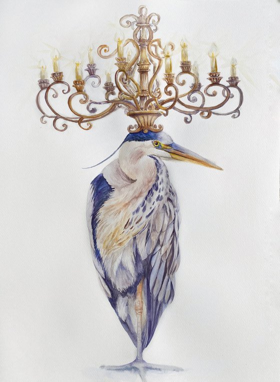 Heron & Golden Chandelier 2