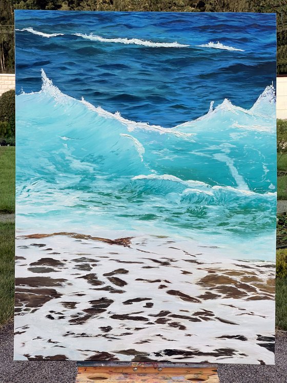 Restless Ocean, 90 х 120 cm, oil on canvas