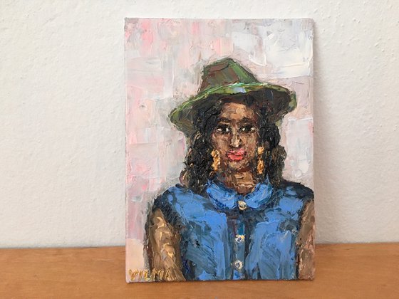 Woman with a hat