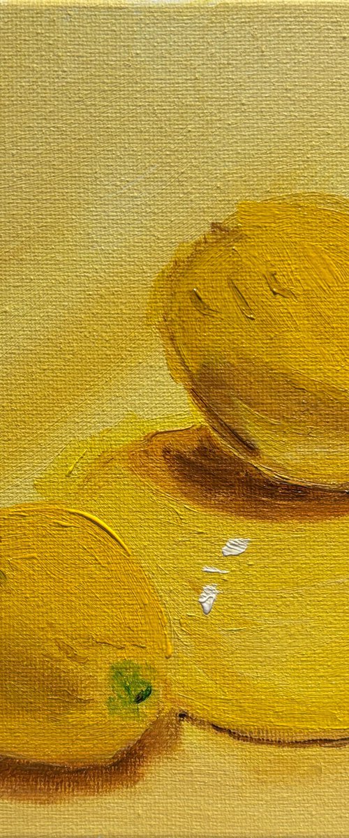 Yellow on Yellow: Lemon Still Life by Dmitry Fedorov