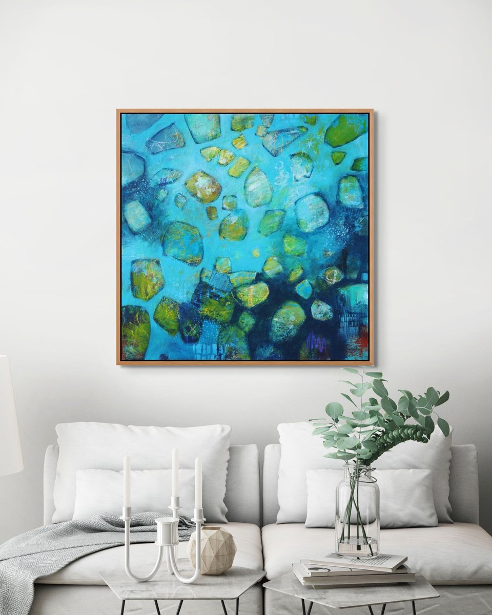 Expressive Painting , Take My Hand By Sage Mountain Studio, 30 X 30, Artwork For Sale On Artfinder