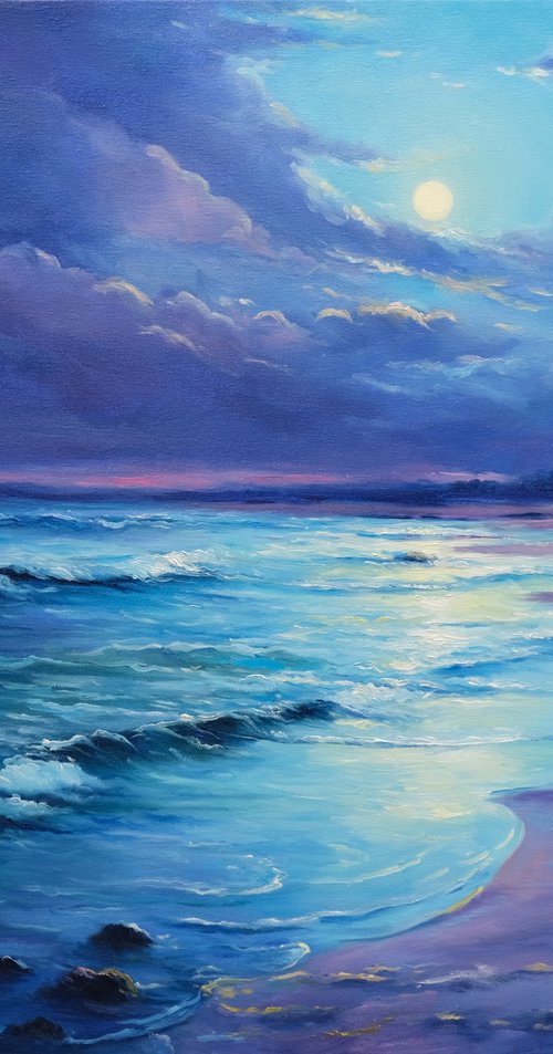 Magical Moonlight Seascape by Behshad Arjomandi
