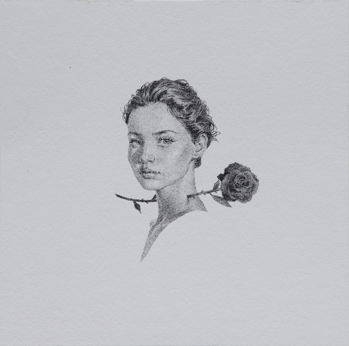 Photorealistic Ink Drawing , Pierce By Iana Cherepanska, 6 X 6, Artwork For Sale On Artfinder